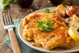 Großes Schnitzelbuffet